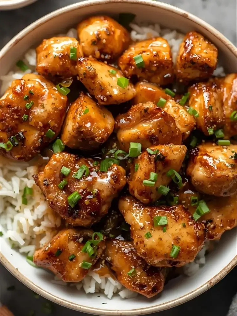 15-Minute Honey Garlic Chicken (Cubed)