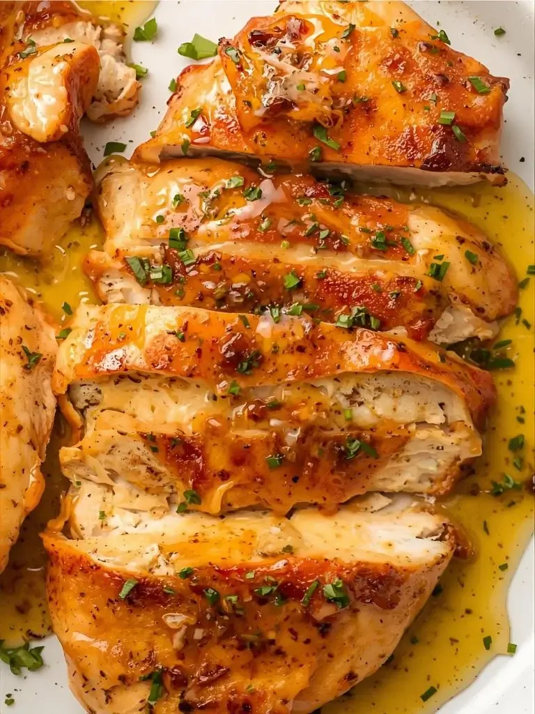 Honey Garlic Chicken Breast with Butter Sauce