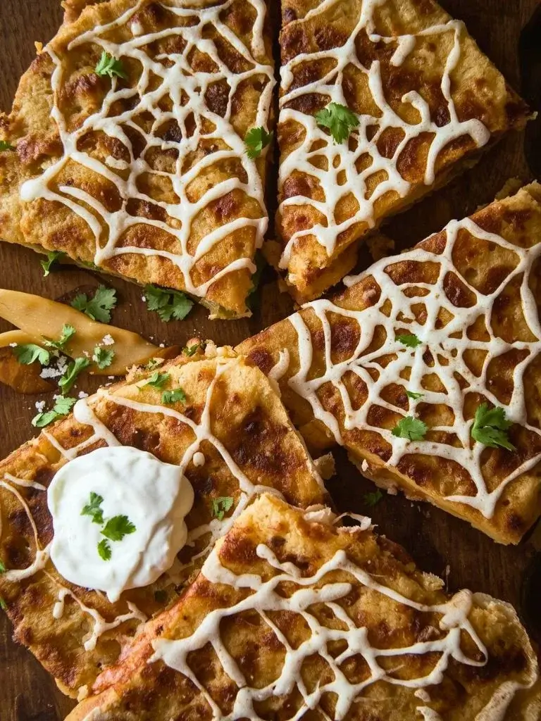 Spider Web Quesadillas