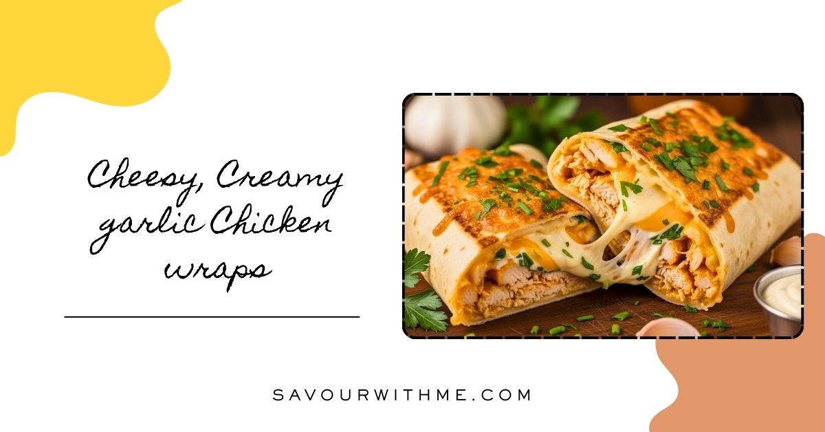 Cheesy Garlic Chicken Wraps