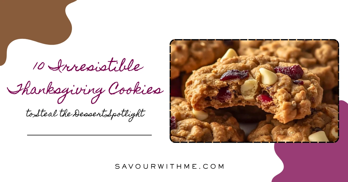 thanksgiving cookie image with text 10 irresistible thanksgiving cookies