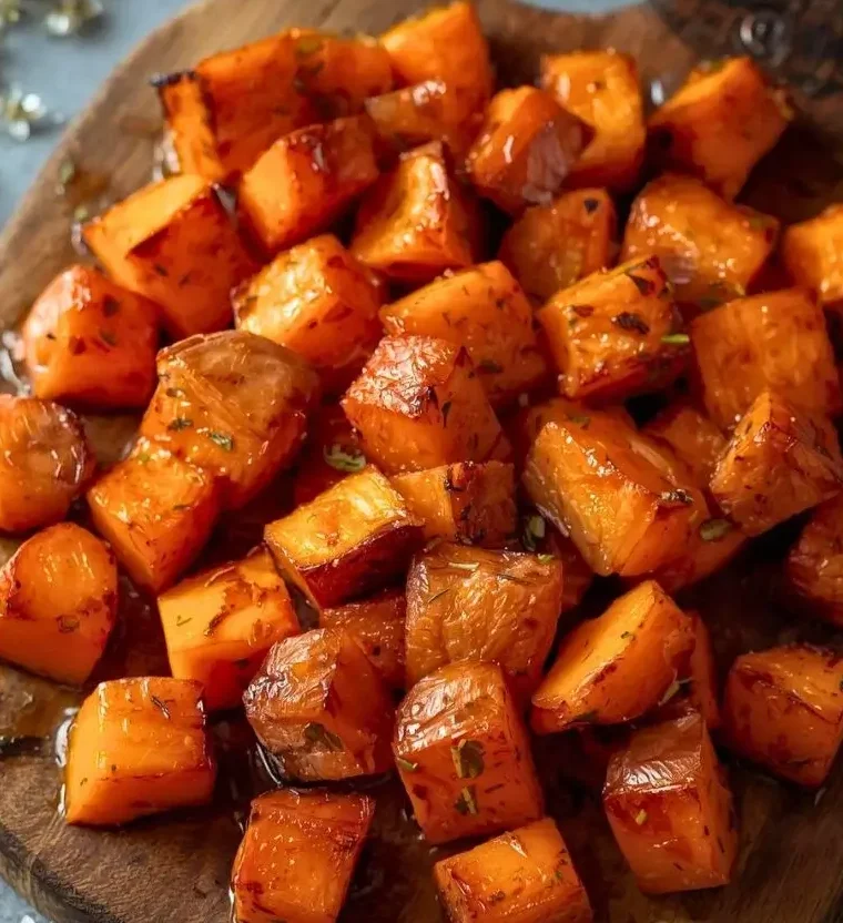 crsipy roasted sweet potatoes