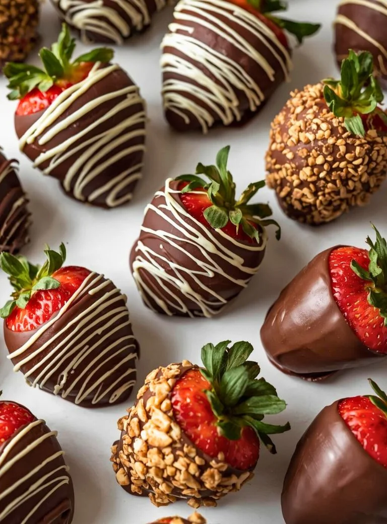 delicious chocolate covered strawberries