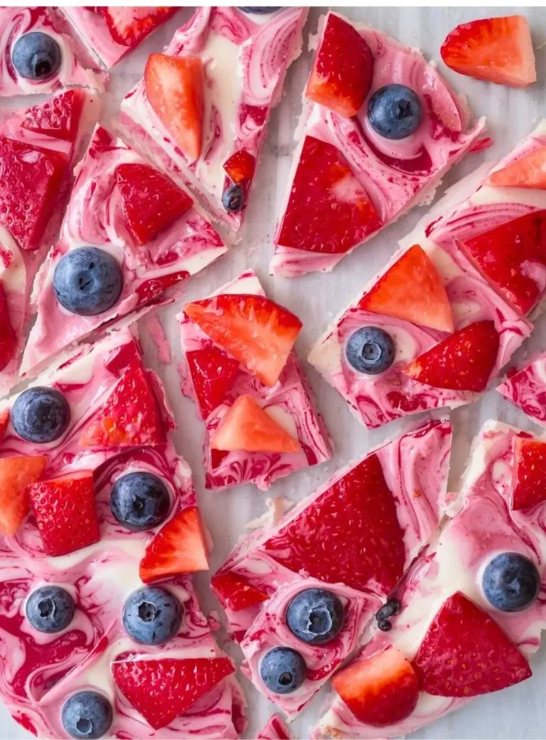 frozen yogurt bark
