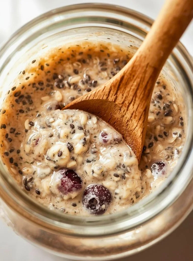 overnight oats in a jar