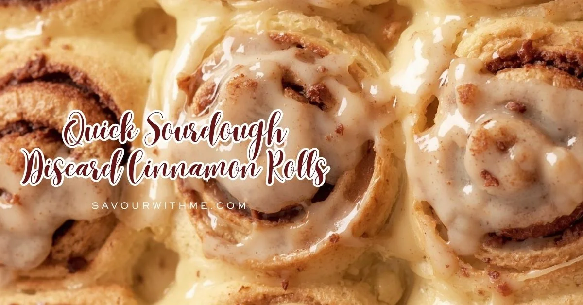sourdough discard cinnamon rolls - featured image