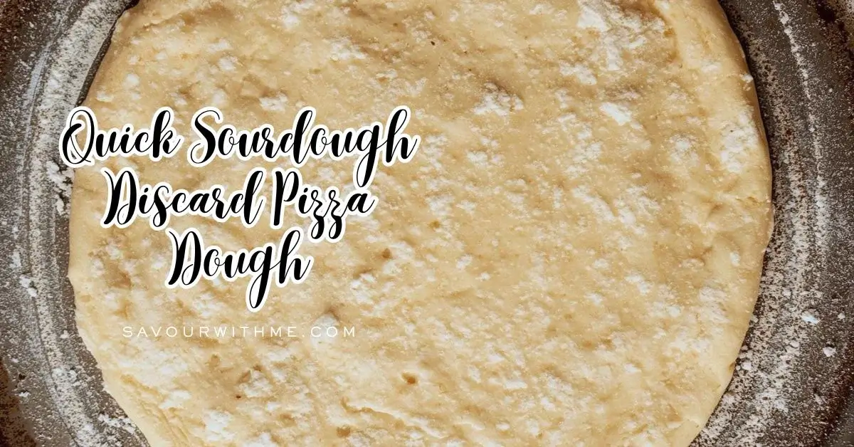 sourdough discard pizza dough- featured image