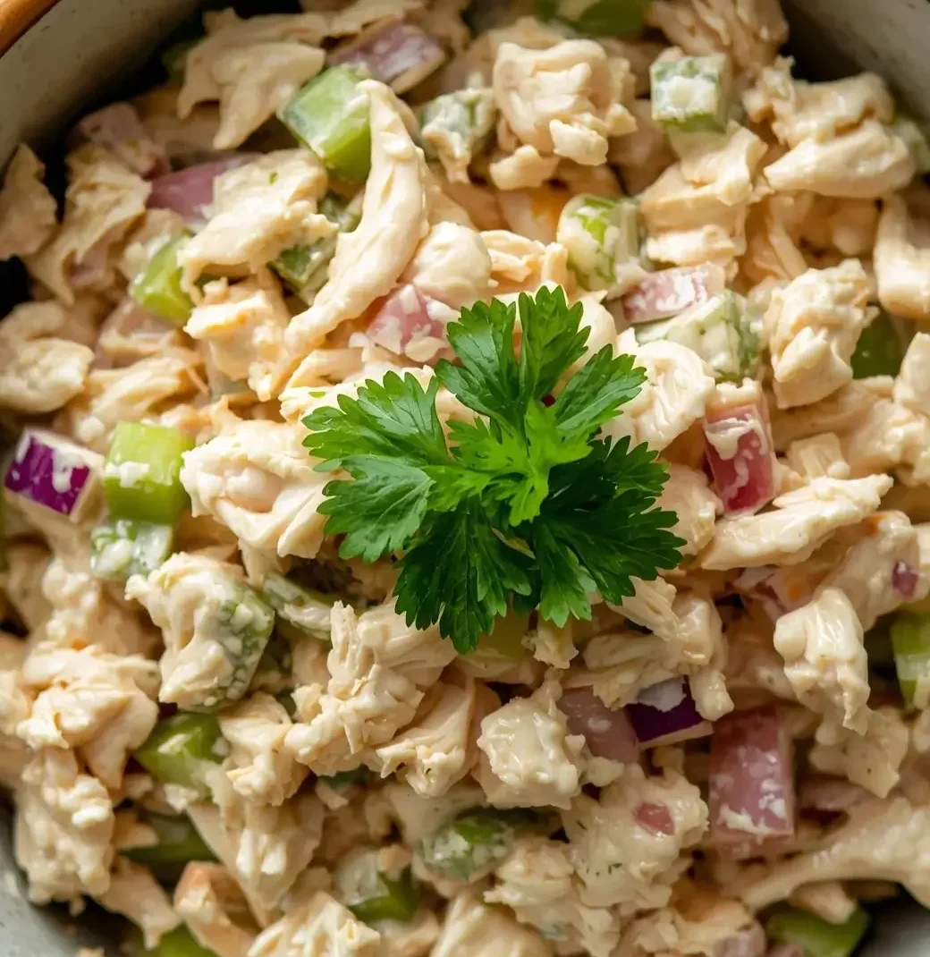 chicken salad in a bowl