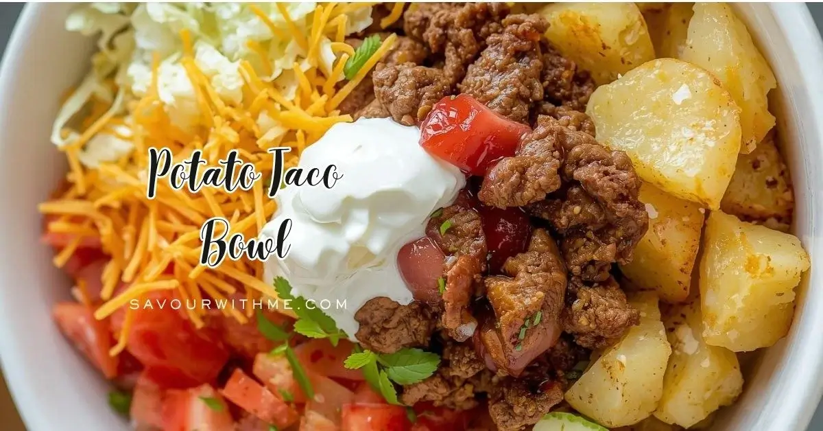 potato taco bowl - featured image