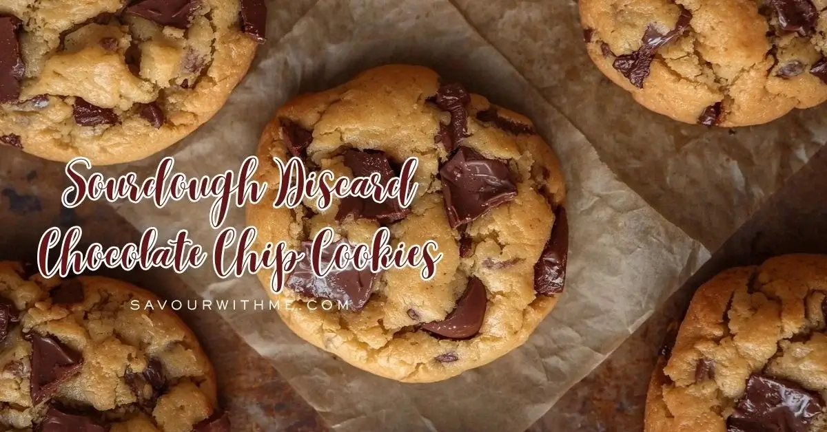 sourdough discard chocolate chip cookies - featured image