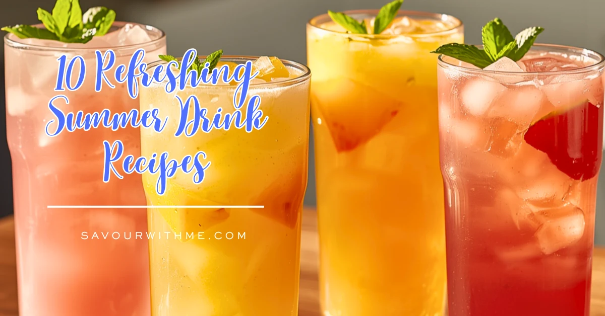 10 Refreshing Summer Drink Recipes- featured image
