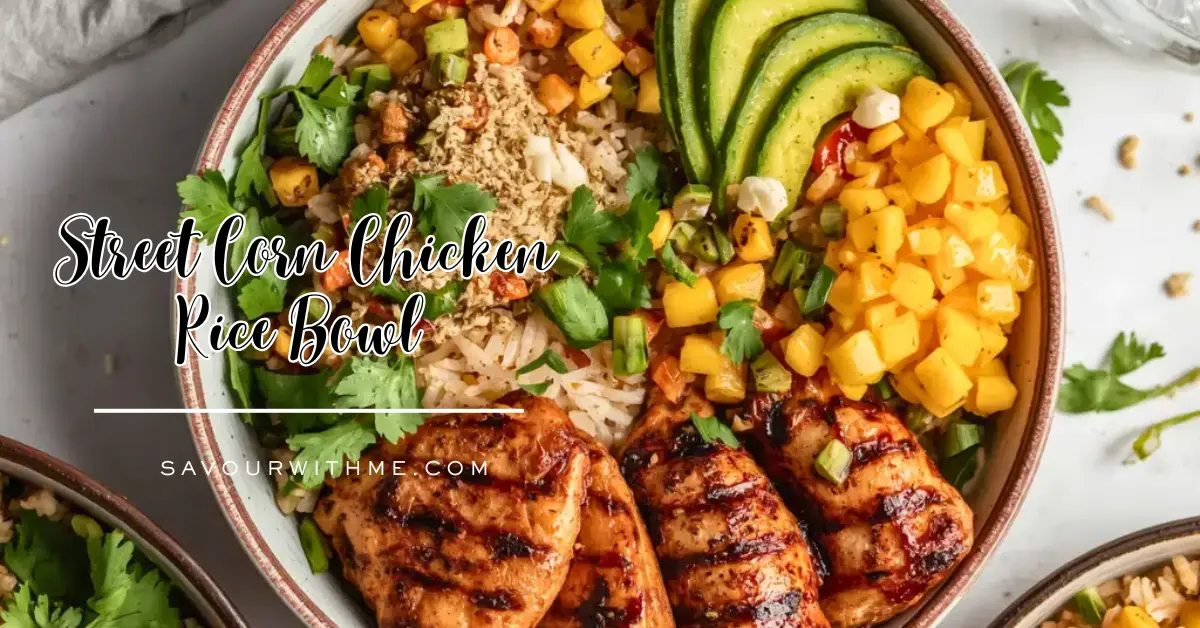 Street Corn Chicken Rice Bowl - featured image (1)