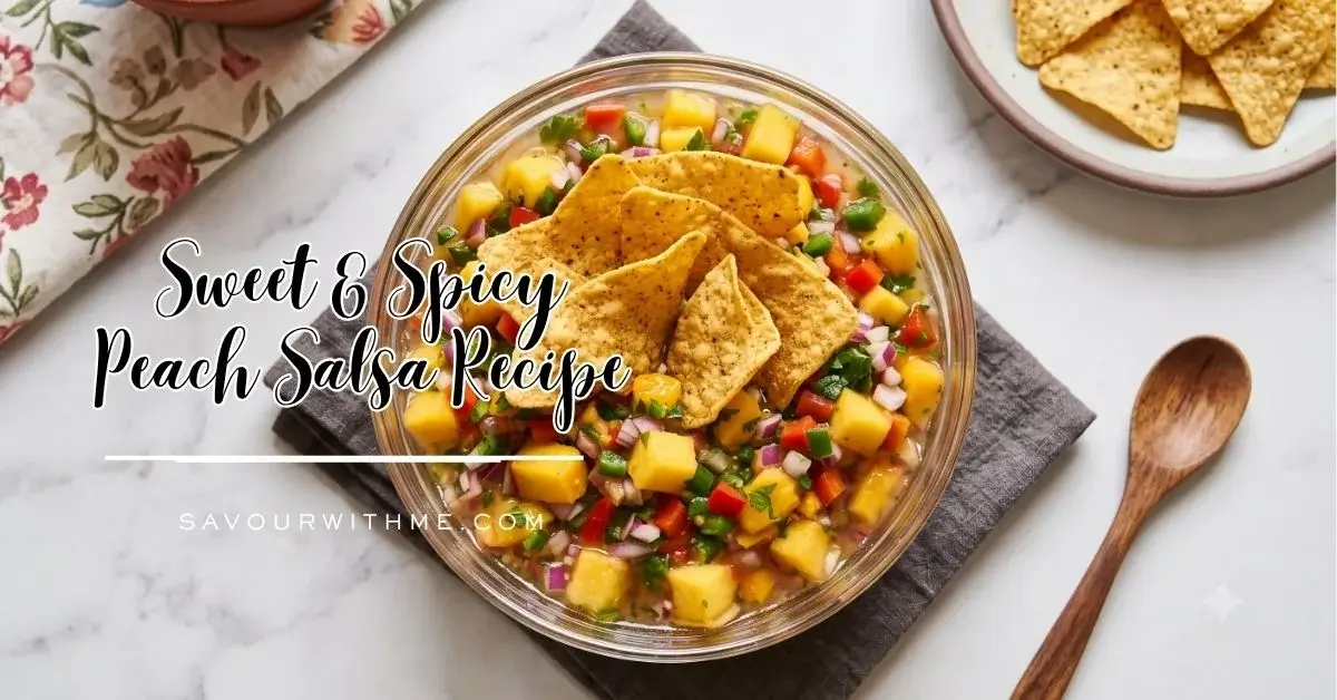 The Best Peach salsa Recipe- featured image