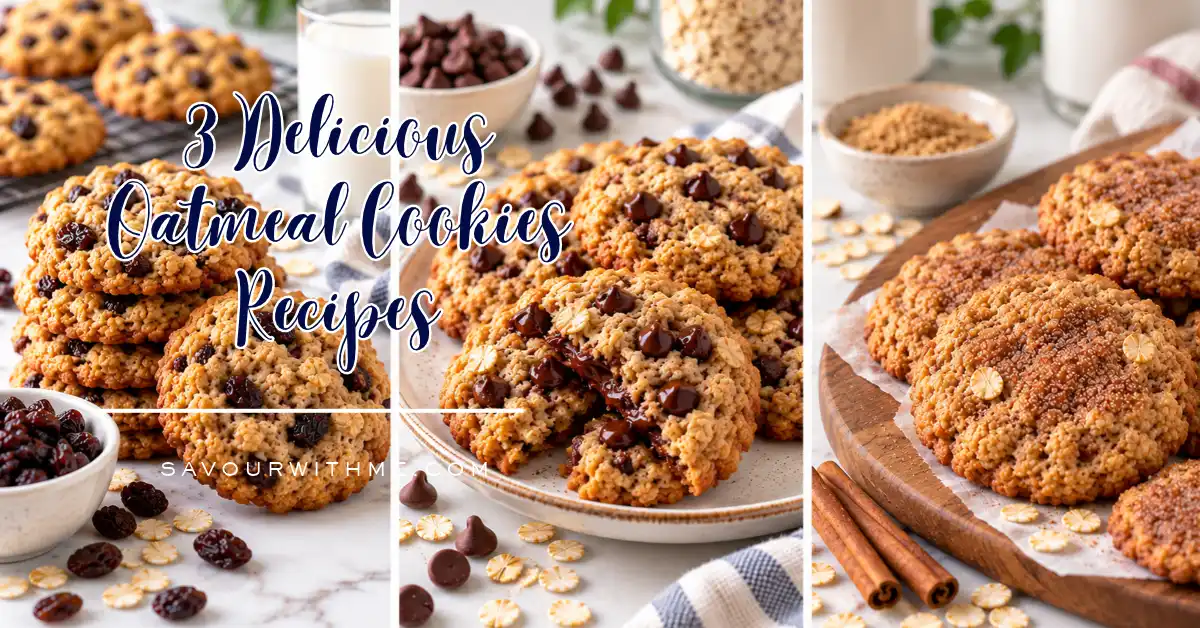 3 Delicious Oatmeal Cookies Recipes- featured image